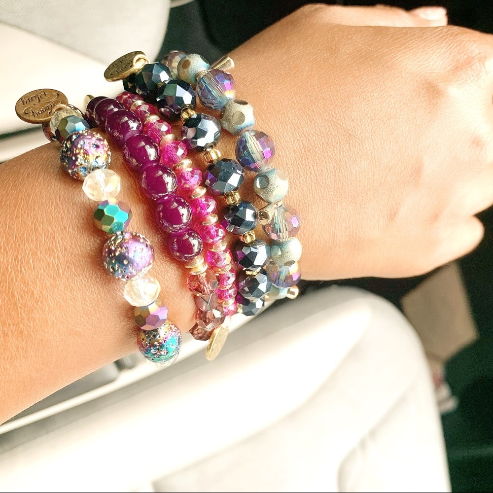 Happy Bracelet Stack - Picture 3 of 3